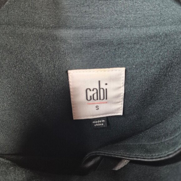 Cabi Jacket Womens S Green Asymmetrical Full Zip Faux Leather Shoulder Pads - Picture 5 of 8